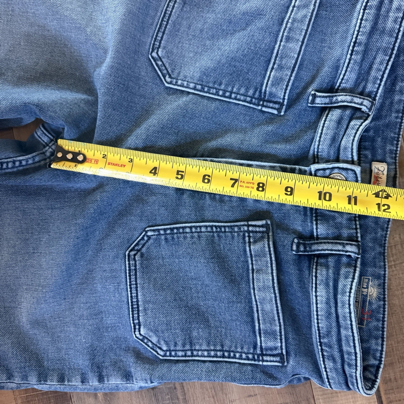 Faherty Stretch Terry Patch Riverton Wide Leg Den… - image 4