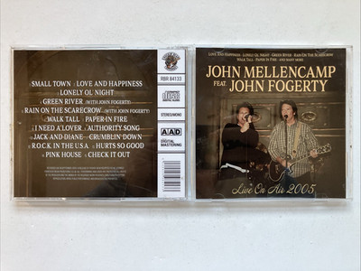 John Mellencamp & John Fogerty - Live On Air 2005 (CD) Great Condition