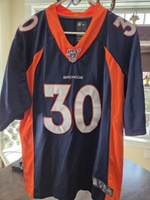 Men's Nike Phillip Lindsay #30 Denver Broncos Vapor Lmtd 100th Jersey Sz M RARE
