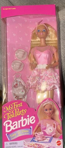 Vintage My First Tea Party Barbie Doll Blonde  W/Accessories ‘95 Mattel 14592