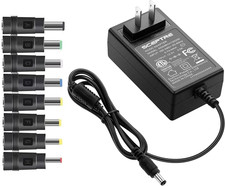 Power Adapter 12V-2A 1.5A 1.25A 1A AC/DC Power Cord 5.5X2.1Mm with 8 Tips Made f