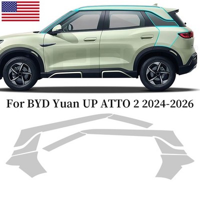 Rear Side For BYD ATTO2 2024-UP Precut Paint Protection Film Gloss Clear PPF TPU