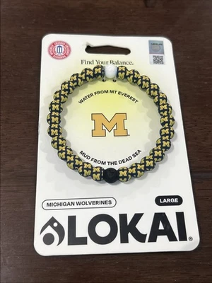 Large Michigan Wolverines *LOKAI BRACELET Brand New - Image 1 of 4