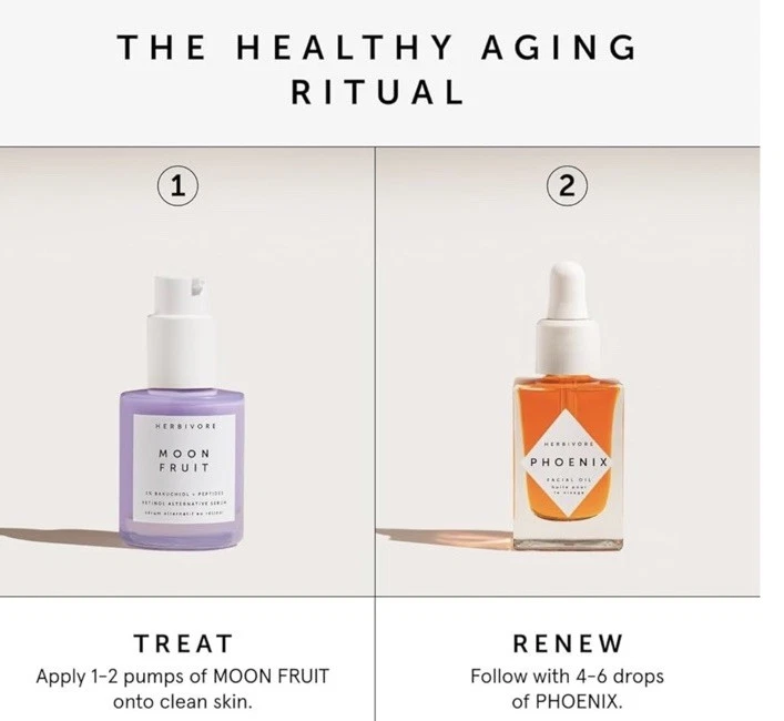 Régimen de lucha contra las arrugas - Suero de bakuchiol y péptidos MOON FRUIT 1% + PHOENIX Foto 3 de 3