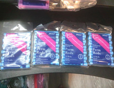 4 -VTG. Salon Care Professional Curved Perm Rods 12 Count blue Total 48 new
