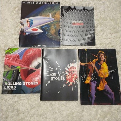 THE ROLLING STONES related Japan tour pamphlet 5-piece set