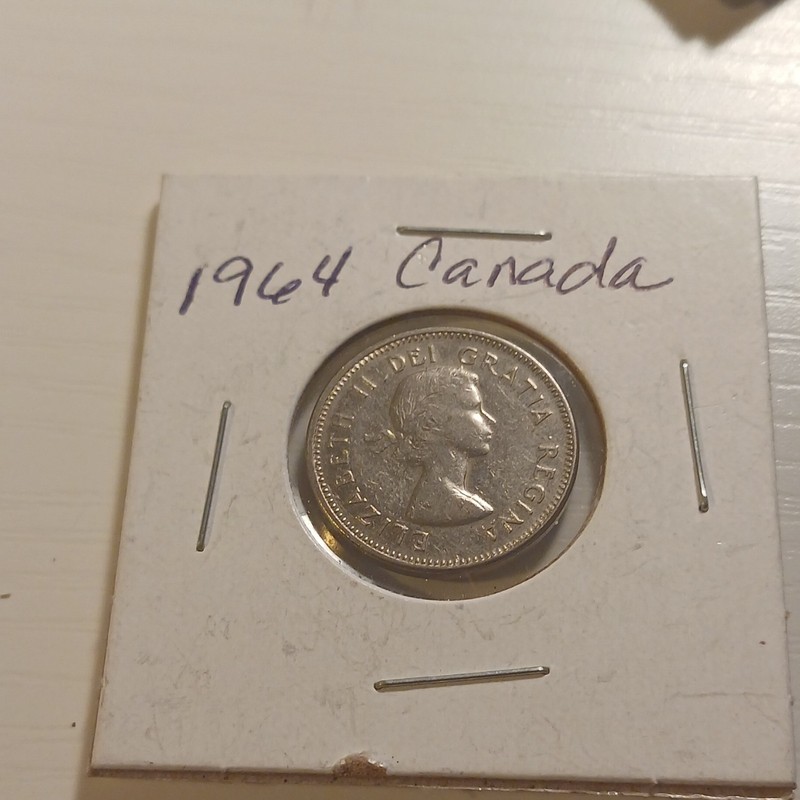 1964 Canada 5c Canadian Beaver Coin Cameo Silver RD 0.8 Fineness KM#60