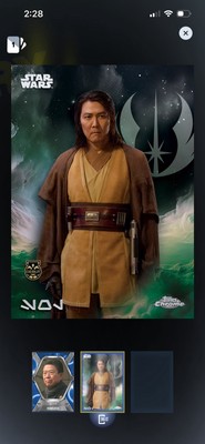 Star Wars Card Trader Chrome Aurebesh Legendary Black 10CC Sol