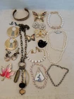 Lot Of Wearable Costume Jewelry Vintage And New