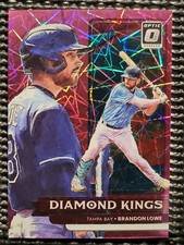 2022 Donruss Optic Brandon Lowe Diamond Kings Pink Velocity Prizm /249 Tampa Bay