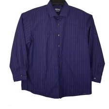 Kenneth Cole Reaction Men's Size 17 32-33 Regular Fit Button Up Long Sleeve