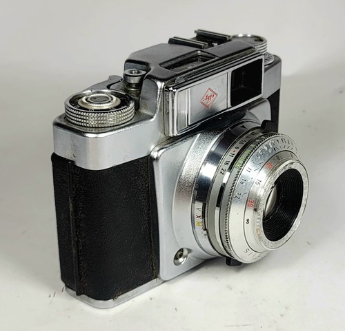 Vintage Agfa Agfaflex 35mm Film Camera W/Color-Solinar 50mm f/2.8 Lens - Picture 7 of 12