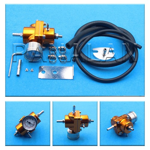 Universal Adjustable Auto Car Fuel Pressure Regulator with Gauge 140 ...