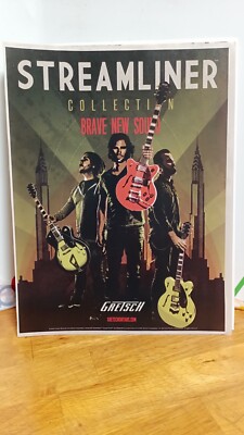 GRETSCH STREAMLINER GUITAR  PRINT AD 11 X 8.5   A8