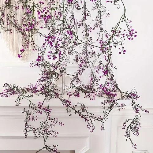 DIY Ornament Simulation Wisteria Rattan Purple Faux Ivy Wedding - Picture 9 of 9