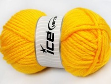 2-Skein Lot Atlas Jumbo Yarn superbulky acrylic 2x200g Gold