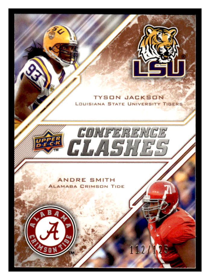 2009 Upper Deck Draft Edition #264 Tyson Jackson / Andre Smith Bronze #/125