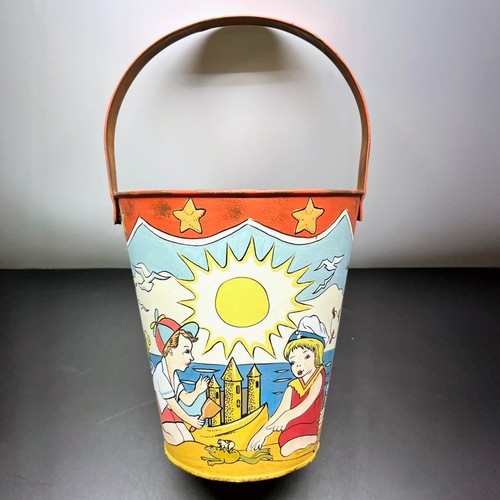Modern Vintage Retro Sandeimer Strand Eimer Ohio Kunst Zinn Stil Kinder Spielen