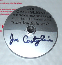 JOE CASTIGLIONE AUTOGRAPH SIGNED MICROPHONE COA BOSTON RED SOX JSA HALL OF FAME