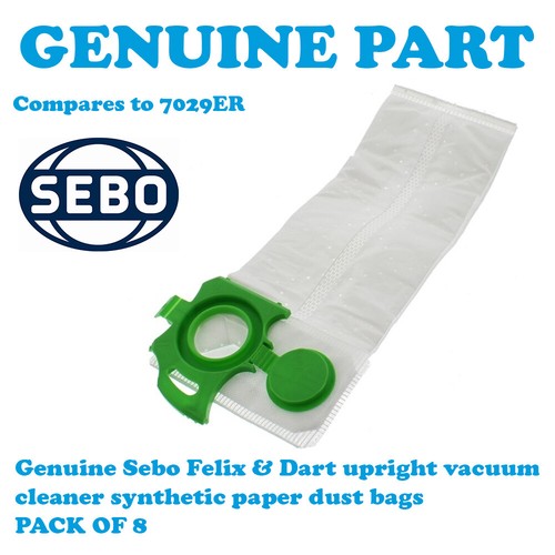 SEBO FELIX 1 PREMIUM WHITE FELIX 2 Vacuum Cleaner Bags PK 8 7029ER eBay
