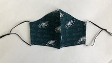Face Mask Philadelphia Eagles, 2-Layer Cotton, Size: Regular, FAST SHIP 