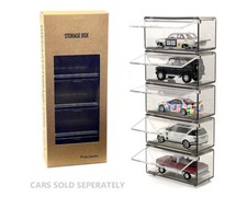 1/64 Interlocking Diecast Storage Single Car Showcase 5-Pack L 3.5 inches DS001