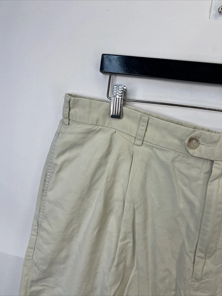 Pantalones Cortos de Golf Bobby Jones Adulto 38 Para Hombre Plisados Caqui Marrón Algodón Tencel A56 Foto 4 de 4