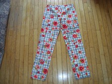 MOSCHINO CHEAP AND CHIC FLORAL PANTS LADIE'S SIZE 8 MADE IN ITALY BNWOT 
