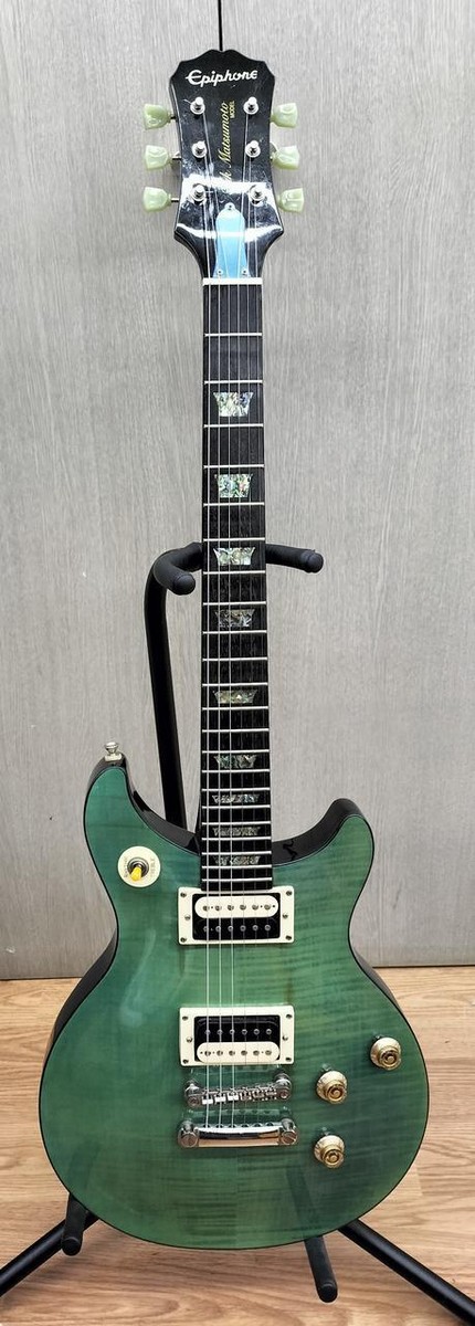 ギター EpiphoneTAK MATSUMOTO DC STANDARD Epiphone Tak Matsumoto DC Std Plus Top Aqua Blue Electric