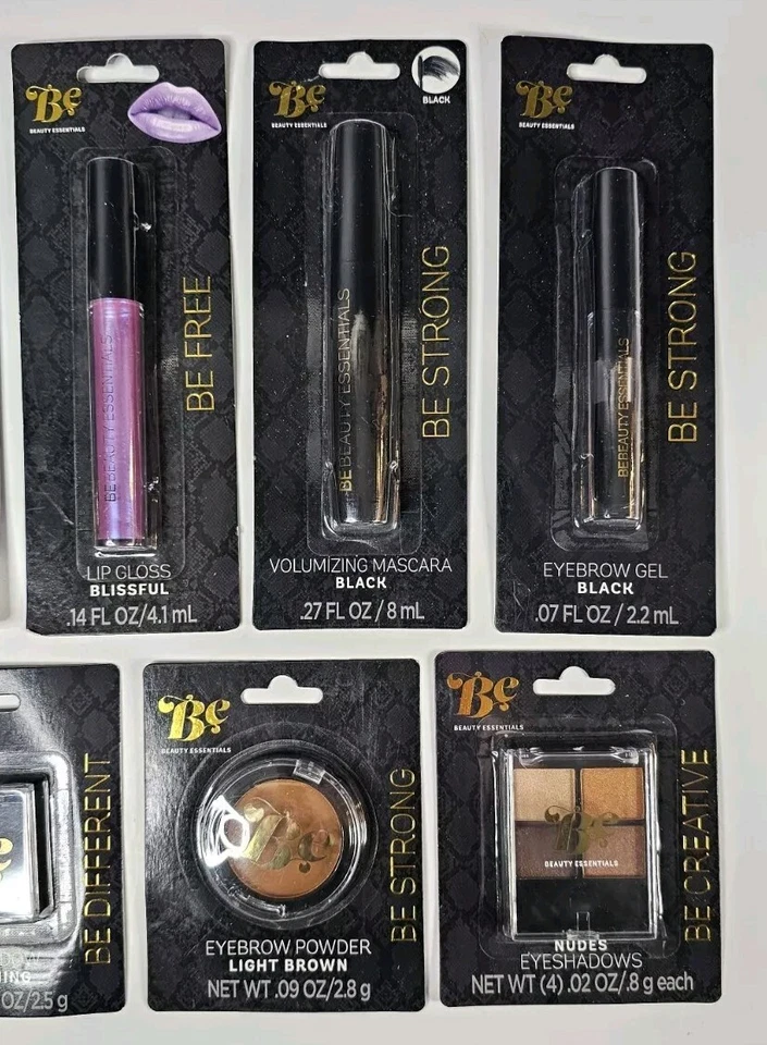 Beauty Essentials BE 9 Piece Lot - Eyeshadow, Lip Gloss, Mascara, Brow Gel - Image 3 of 3