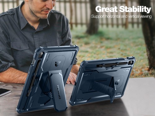 Dexnor Full Body Shockproof Case for Samsung Galaxy Tab S9 FE Built-in Kickstand - Picture 35 of 83
