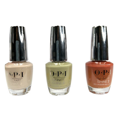 O.P.I Infinite Shine 2 Set Of 3 New Nail Polish Gel-Lacquer & Lacquer 0.5 Fl oz
