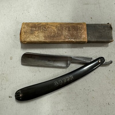 QUEEN 3/4  HENRY SEARS & SON 1865 SPECIAL QUALITY STRAIGHT RAZOR MADE GERMANY