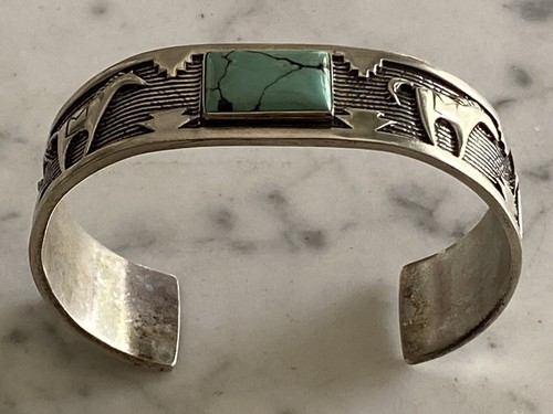 Bracciale Carolyn Pollack Argento Sterling 925 Turchese Freccia Cavallo R Luna - Foto 13 di 16