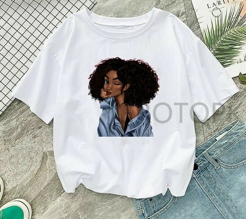 Melanin Black Girl Tshirt Print Women T 