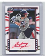 2024 Panini Stars & Stripes Anthony Silva Patch Auto Gold /25 TCU