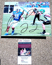 ISAIAH DAVIS New York Jets SIGNED 8X10 Photo JSA SOUTH DAKOTA STATE JACKRABBITS