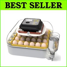 30-Egg Incubator with Humidity Display  Automatic Turner for Hatching Chickens
