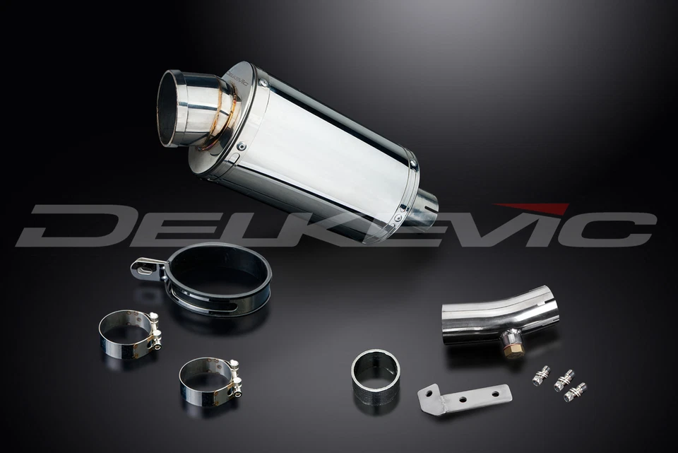 Kawasaki KLE650 Versys 2007-2014 комплект овального глушителя из нержавеющей стали без шнуровки 9 дюймов - Изображение 3 из 4