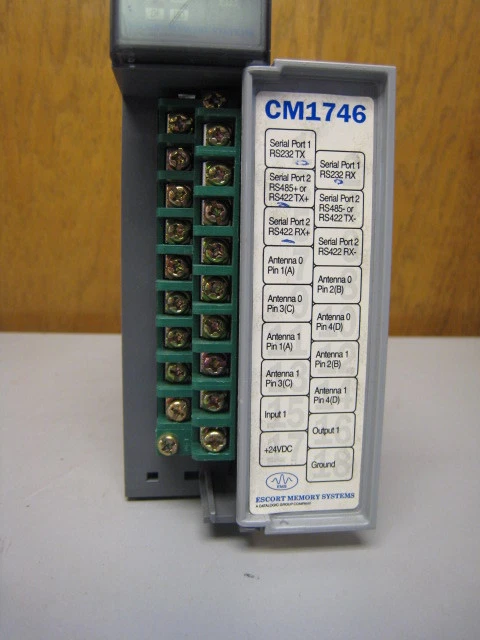 EMS Escort Memory Systems SLC 500 CM1746 RFID Auto ID Interface Module Used - Image 3 of 4