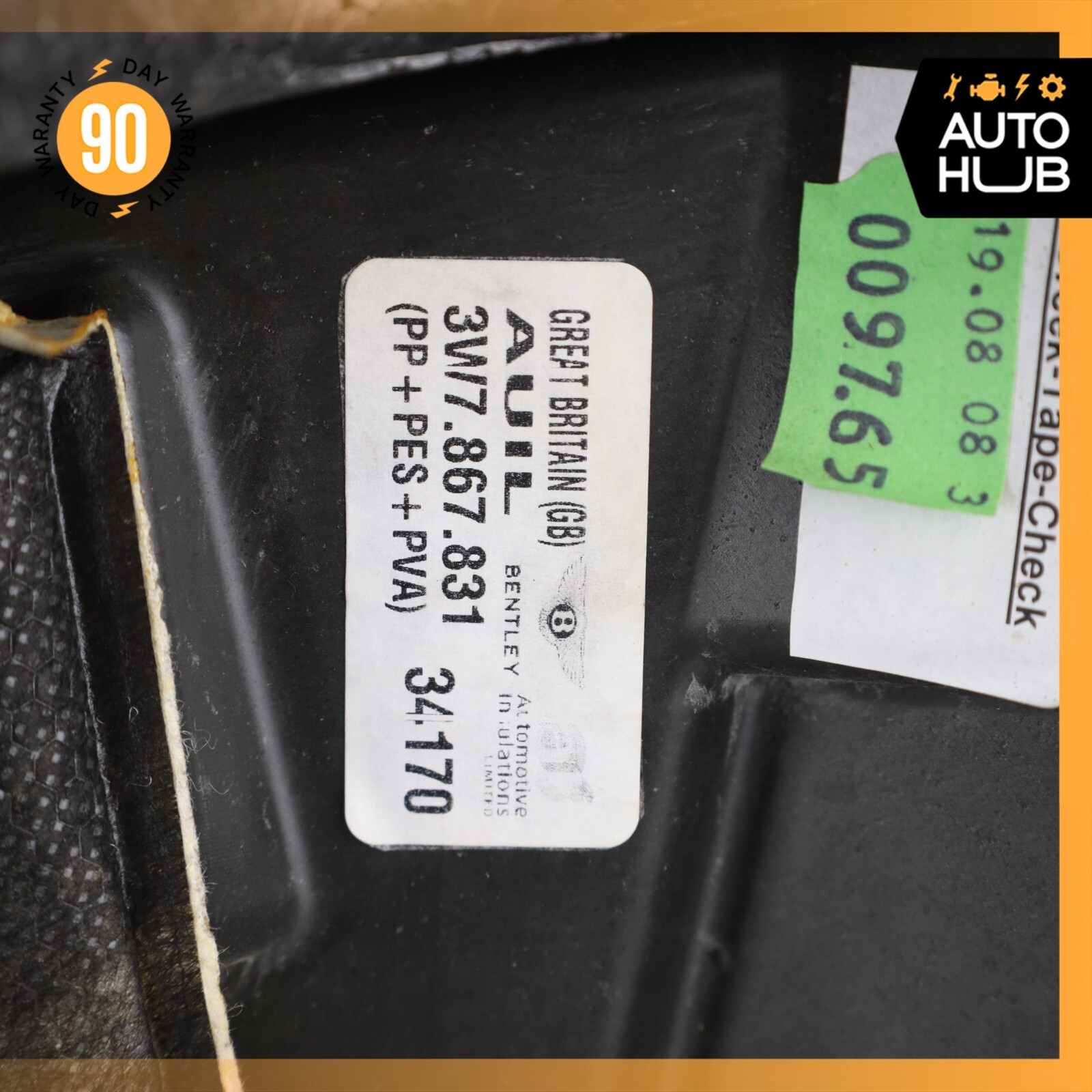 07-11 Bentley Continental GTC Speed Rear Left Side Interior Door Panel OEM 83k