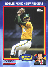 Rollie Fingers Nickname Parallel 2024 Topps Chris Berman Boomer's Baseball Card