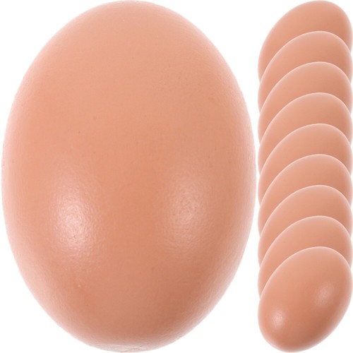 10 Pcs Painted Toy Eggs Child Artificial Fake Chicken Simulation