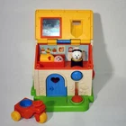 Vintage 1984 Fisher Price Discovery Cottage 136 Complete Jumbo Little People 124