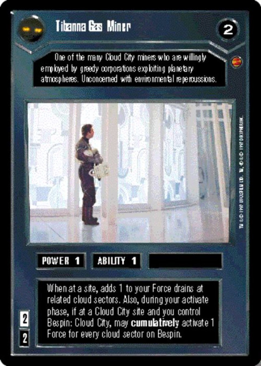 Star Wars CCG Tibanna Gas Miner [Dark] - Cloud City | eBay