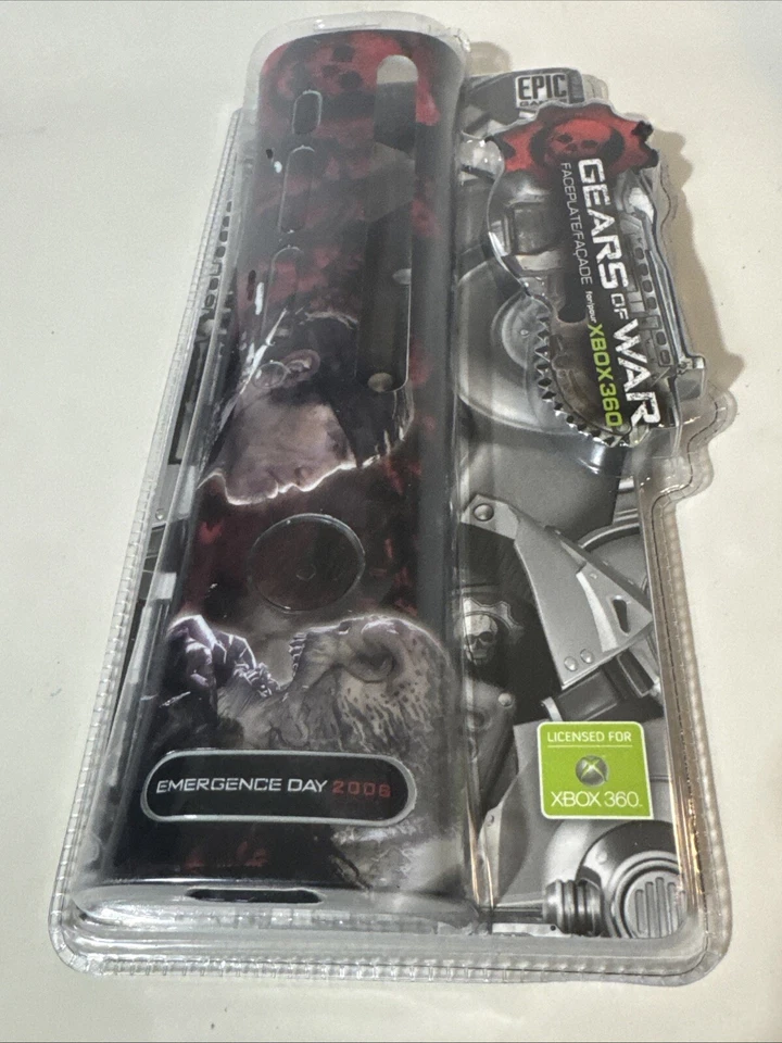 Gears of War Xbox 360 Madcatz Console Skinz Faceplate Novo - Imagem 3 de 4