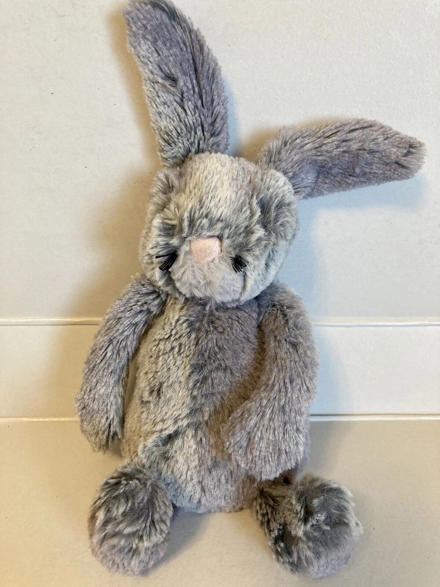 Jellycat Hugo Hare Plush Gray Soft Toy Stuffed Bunny Rabbit