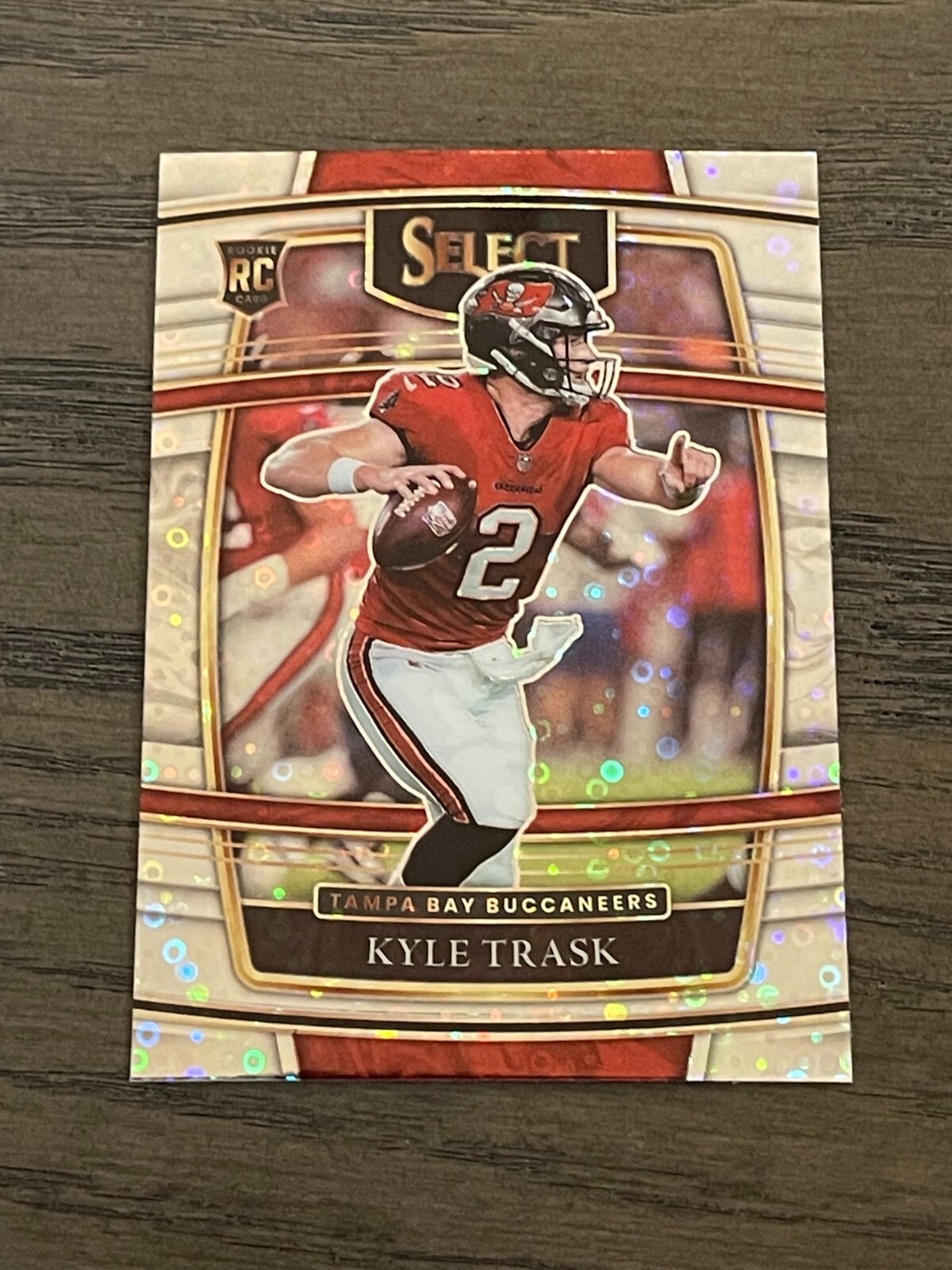 2021 Panini Select Disco Prizm Kyle Trask Rookie #63 Tampa Bay Buccaneers