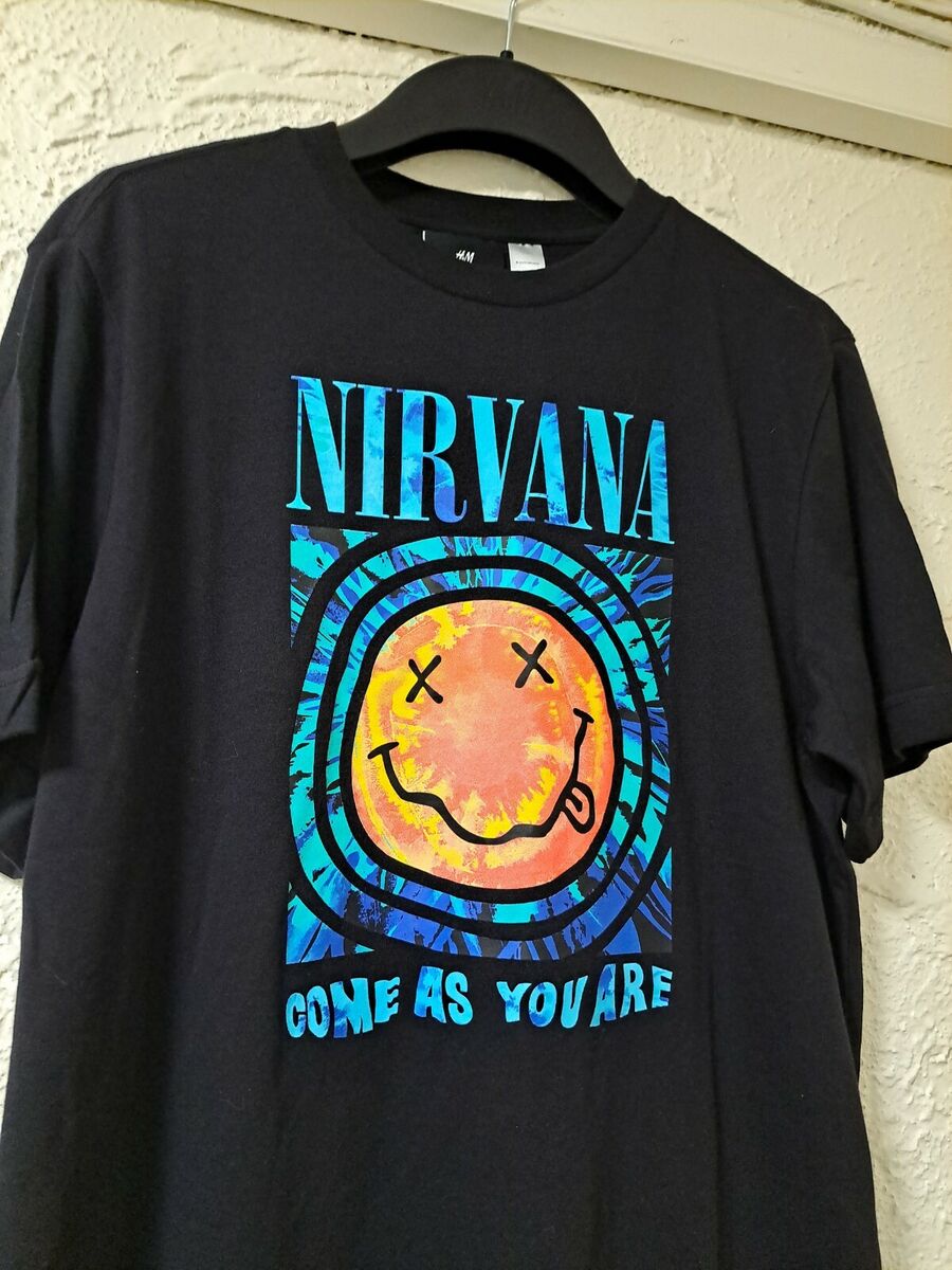 Men's H&M NIRVANA Black Short Sleeve Tshir Sizes XS & S only Men's H&M NIRVANA Black Short Sleeve Tshir Sizes XS & S only