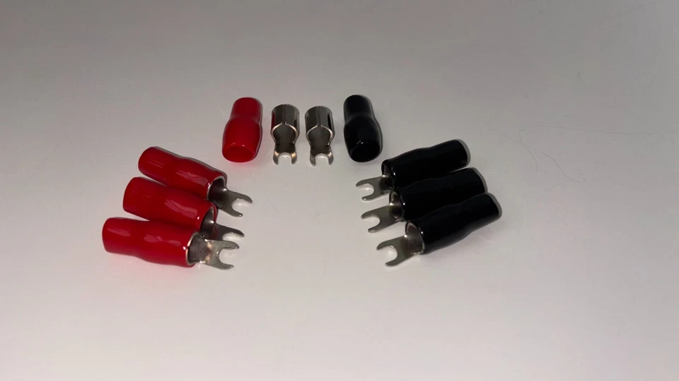 *8 pack* 4 Gauge Spade Fork Terminal Wire Crimp Insulated - Image 2 of 2